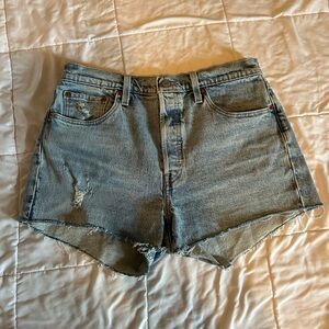Levi's Light Blue Jean Shorts
